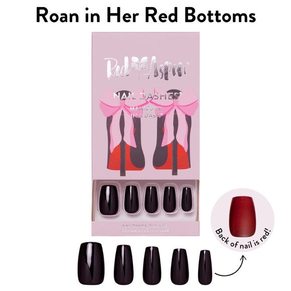Red Aspen Other - Red Aspen Nail Dashes - Black and Red